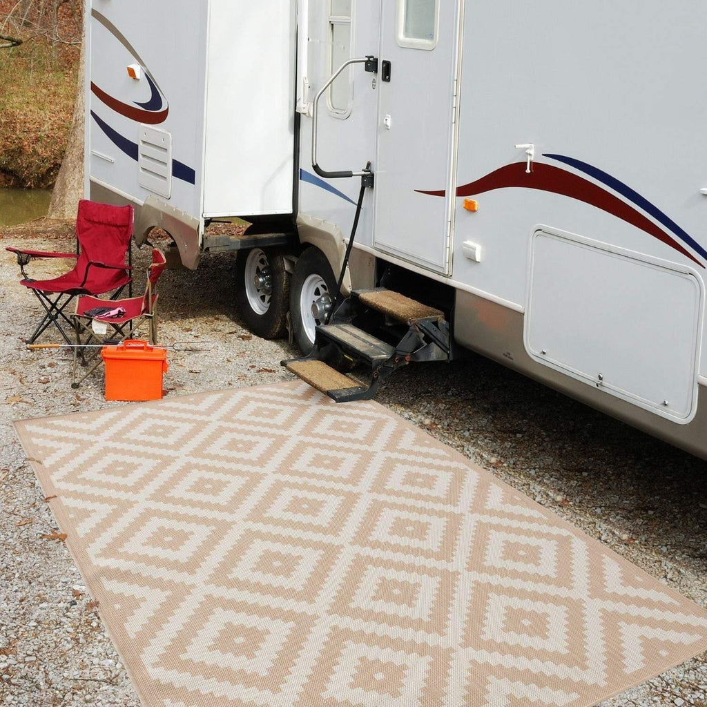 100_Ecology_Outdoor_Rug_Beige-5 - Bobobiy