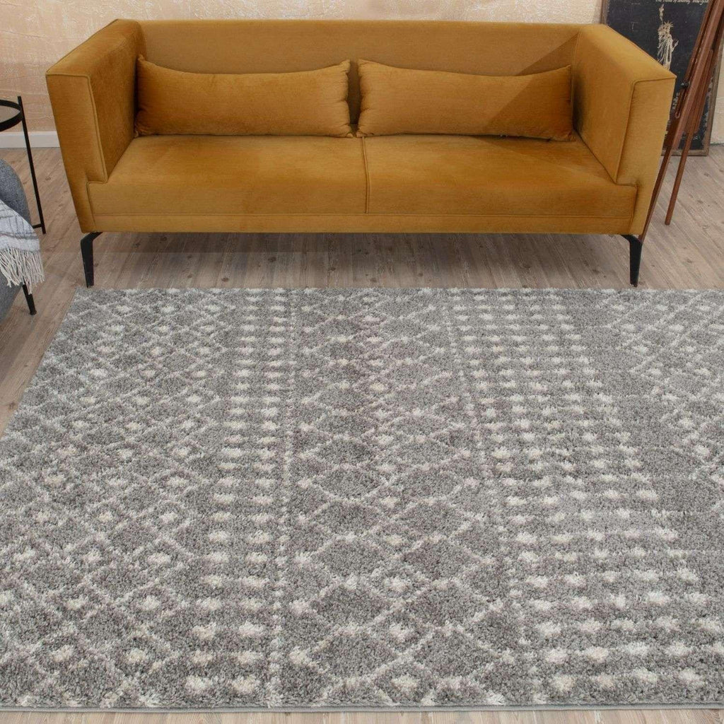 1010MoroccanGreyShaggyRug-11 - Bobobiy