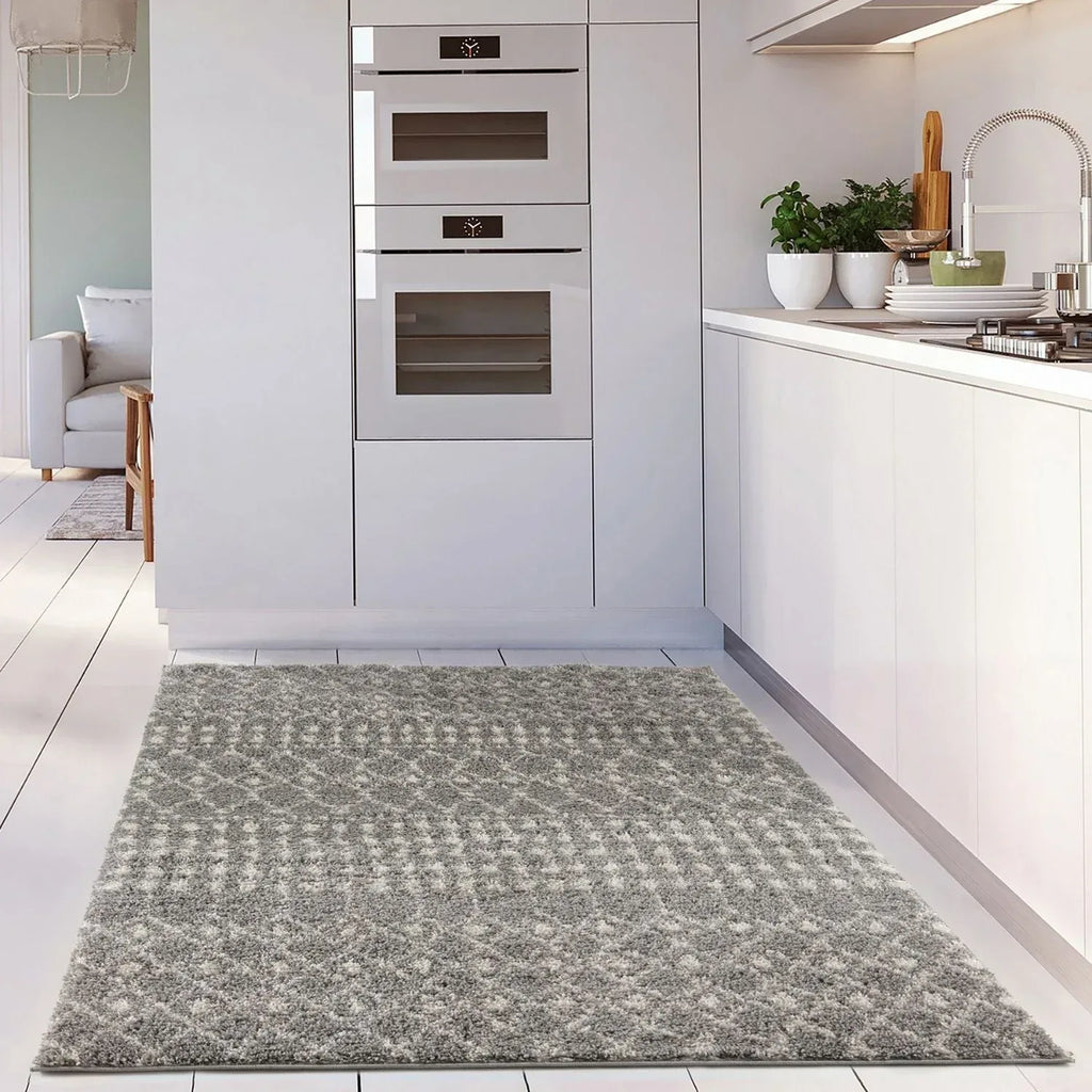 1010MoroccanGreyShaggyRug-14 - Bobobiy