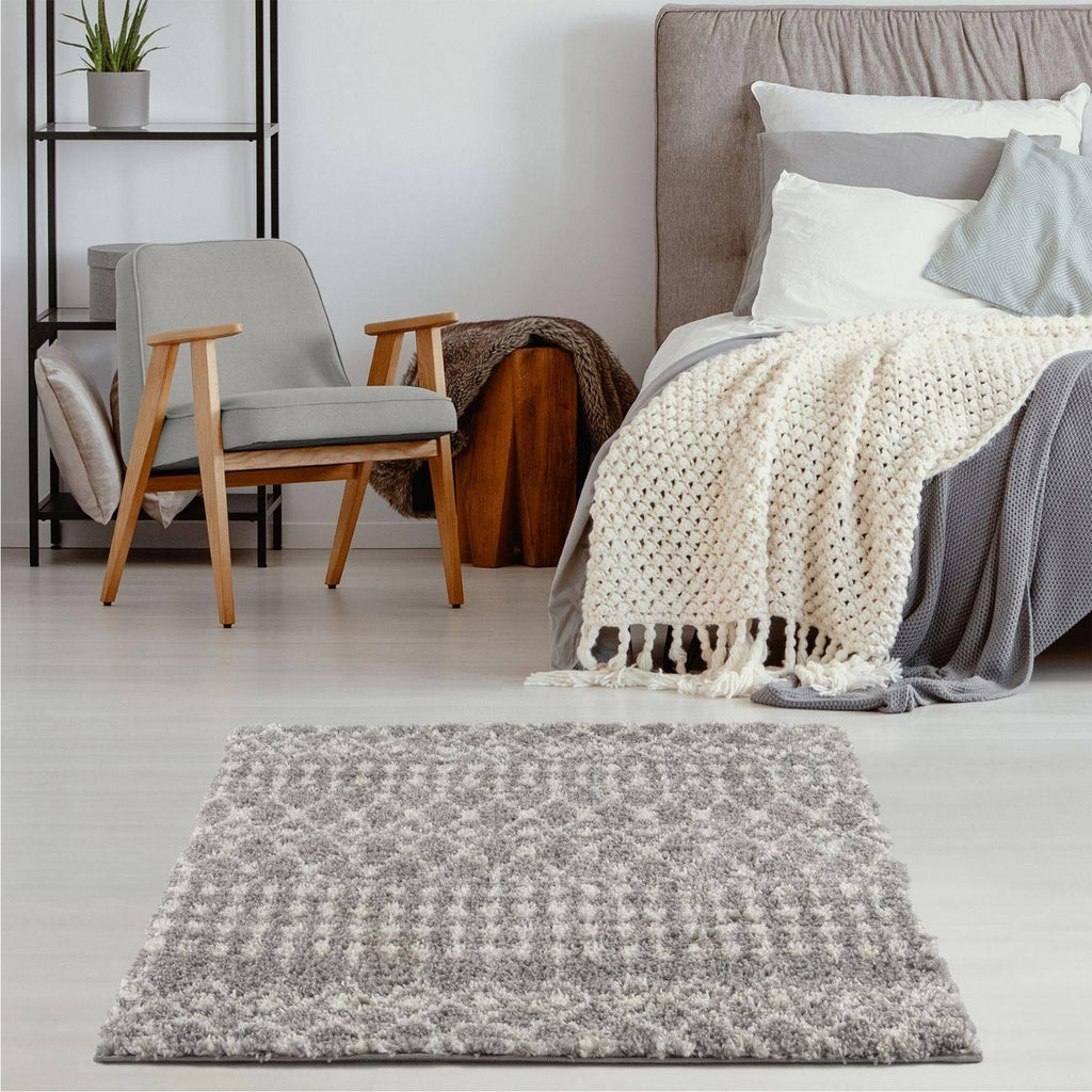 1010MoroccanGreyShaggyRug-18 - Bobobiy