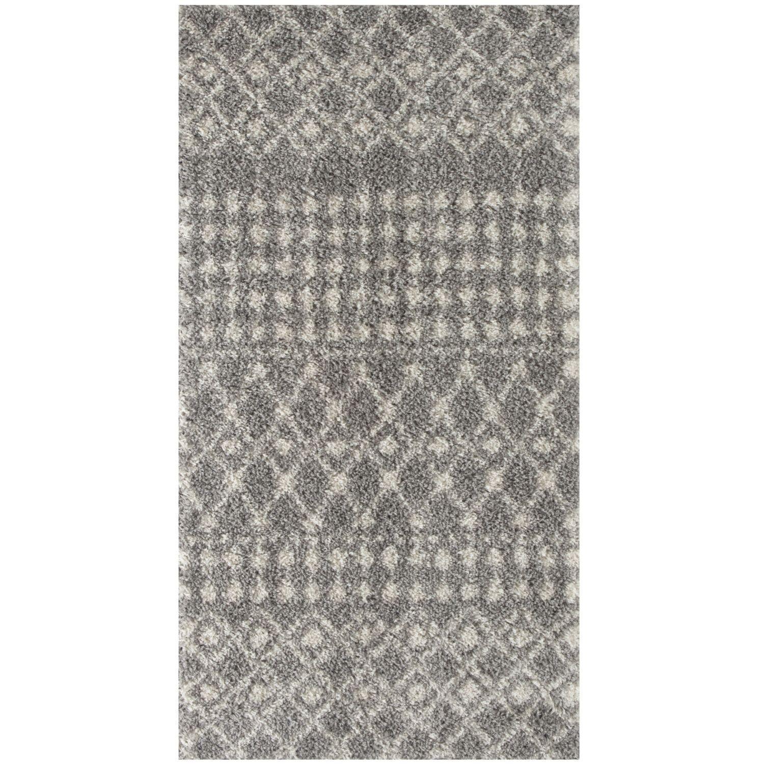 1010MoroccanGreyShaggyRug-3 - Bobobiy