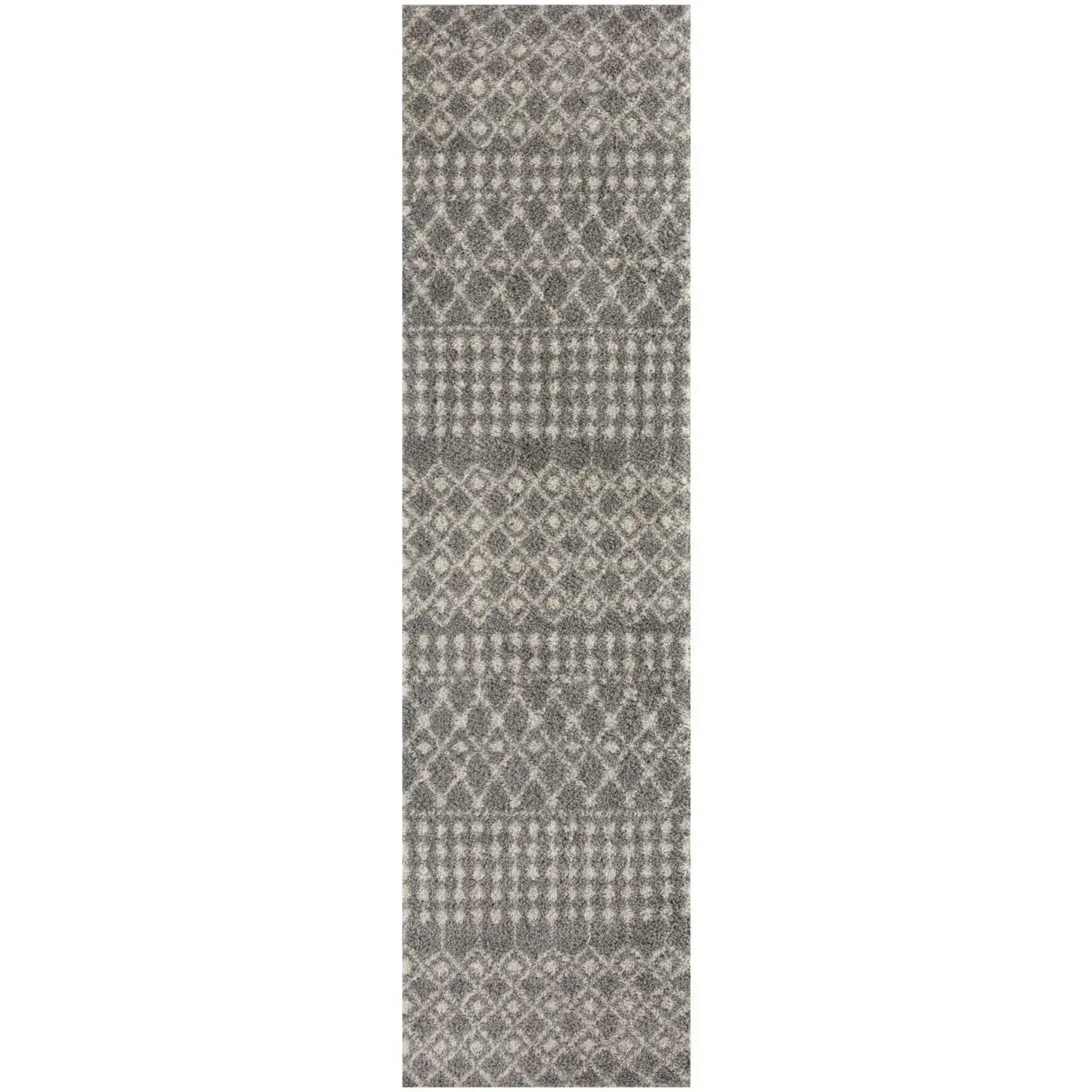 1010MoroccanGreyShaggyRug-4 - Bobobiy