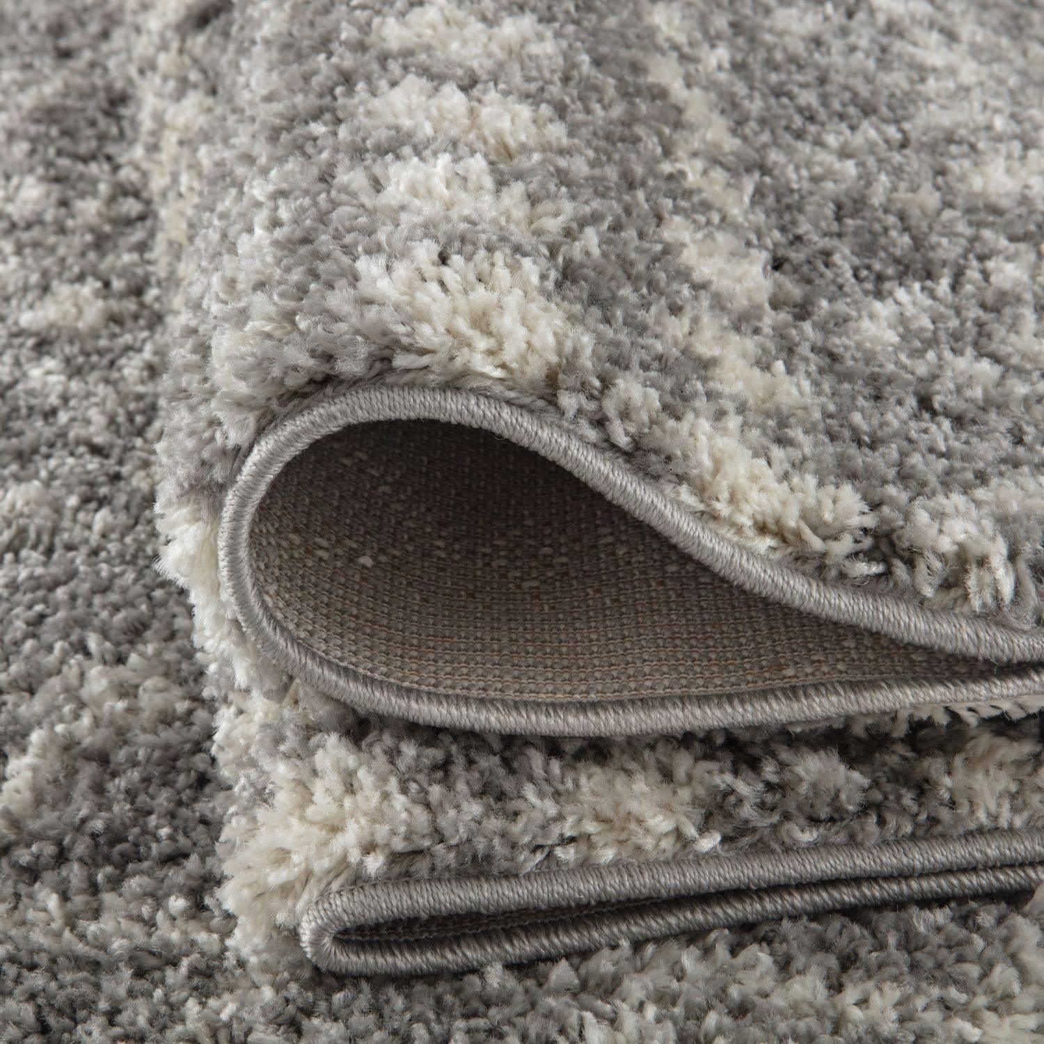 1010MoroccanGreyShaggyRug-7 - Bobobiy