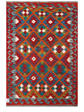 Maimana Afghanistan Kilim Rug - 144 x98 cm - Handmade