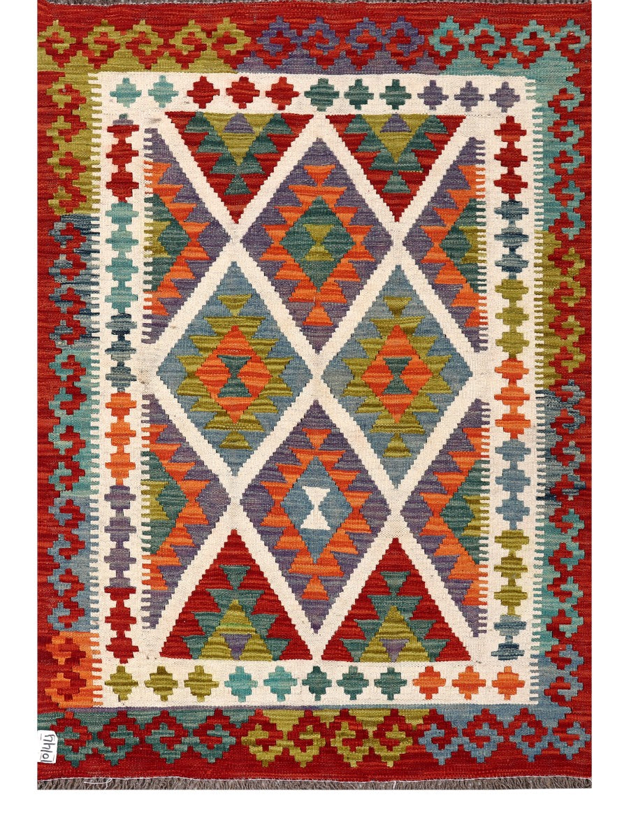 Maimana Afghanistan Kilim Rug - 153 x107 cm - Handmade