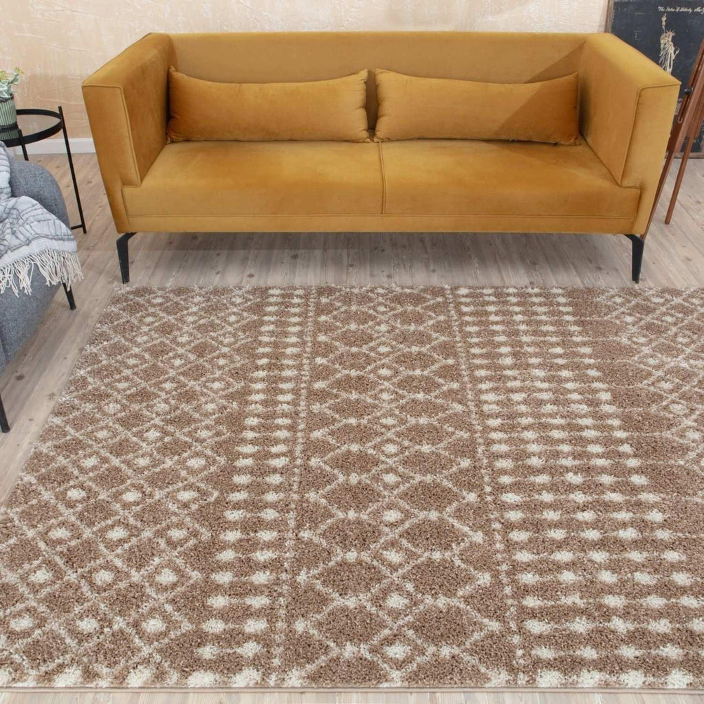 1020MoroccanBeigeShaggyRug-10 - Bobobiy