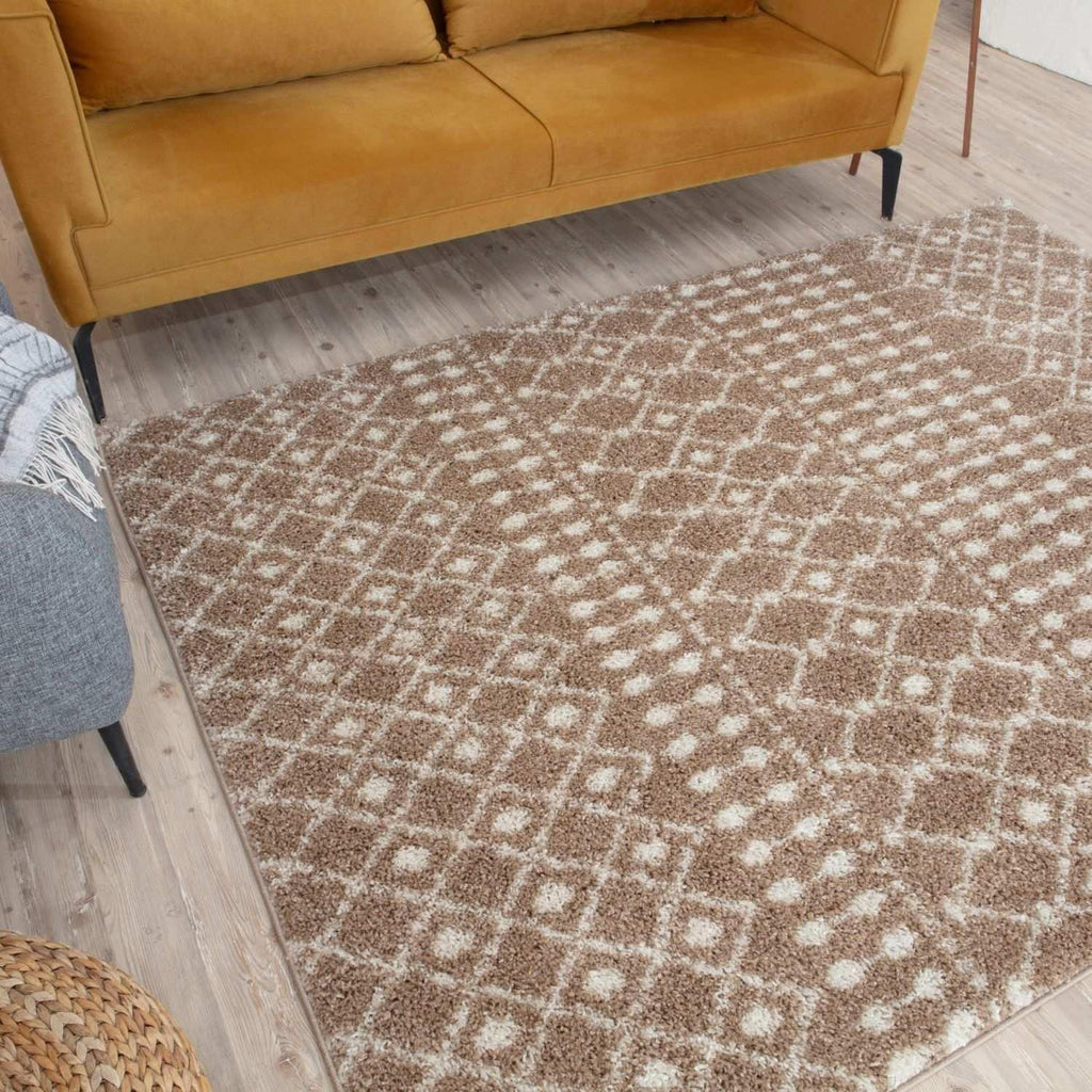 1020MoroccanBeigeShaggyRug-12 - Bobobiy