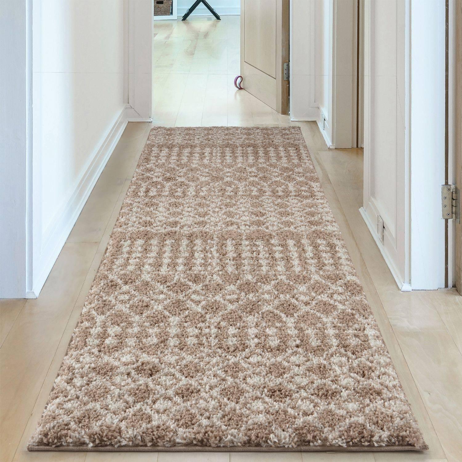1020MoroccanBeigeShaggyRug-19 - Bobobiy