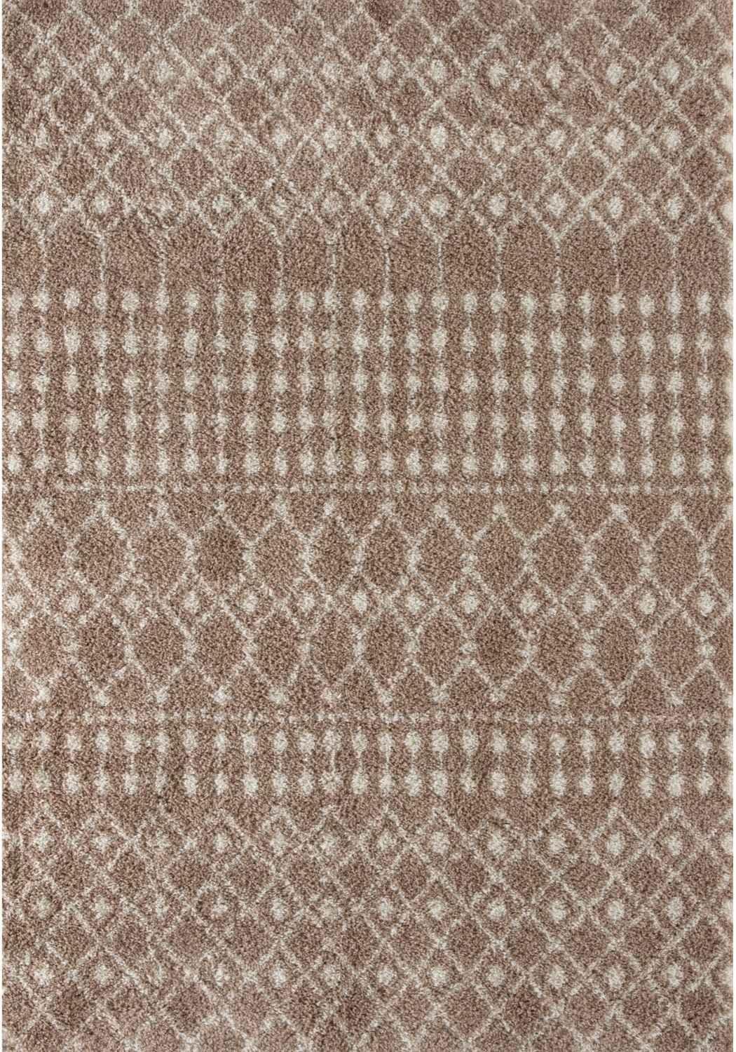 1020MoroccanBeigeShaggyRug - Bobobiy