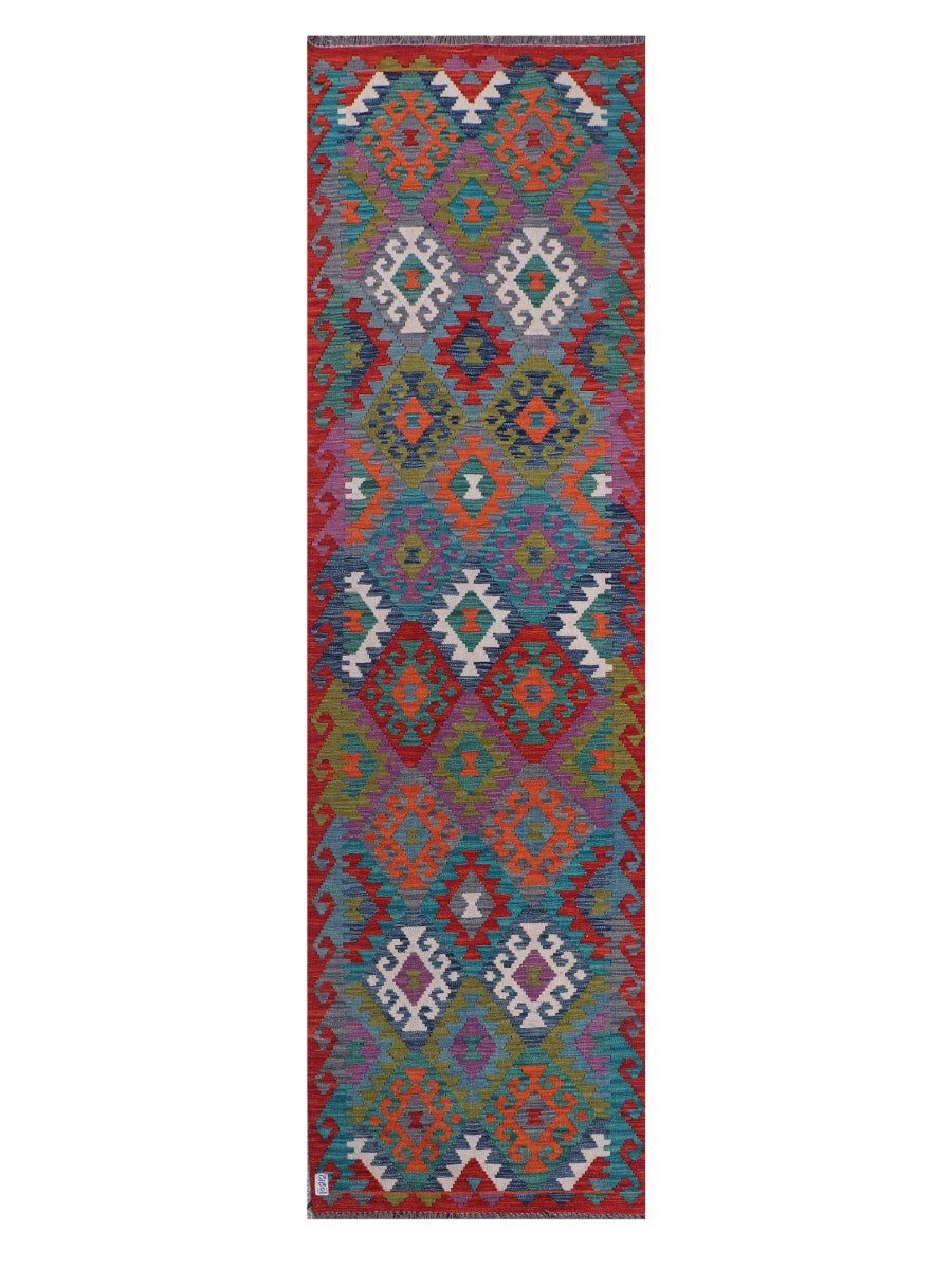 Maimana Afghanistan Kilim Runner - 297 x 85 cm - Handmade