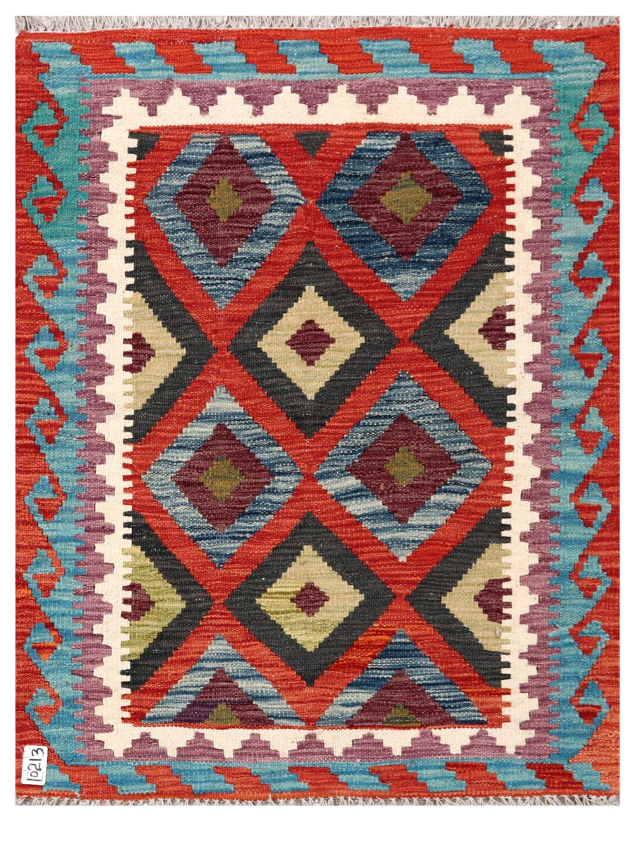 Maimana Afghanistan Kilim Rug - 111 x 85 cm - Handmade