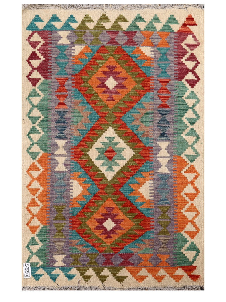 Maimana Afghanistan Kilim Rug - 122 x 78 cm - Handmade