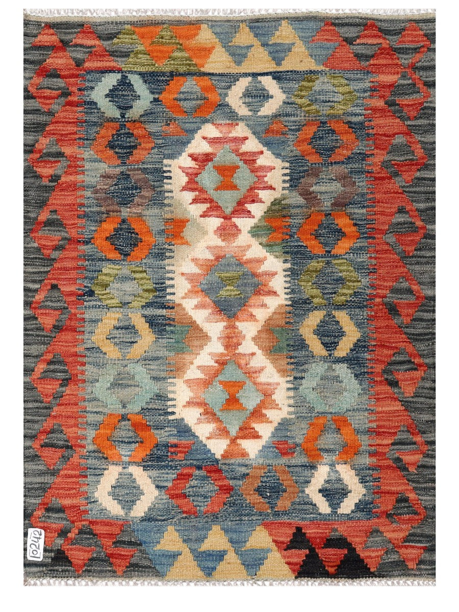 Maimana Afghanistan Kilim Rug - 112 x 80 cm - Handmade