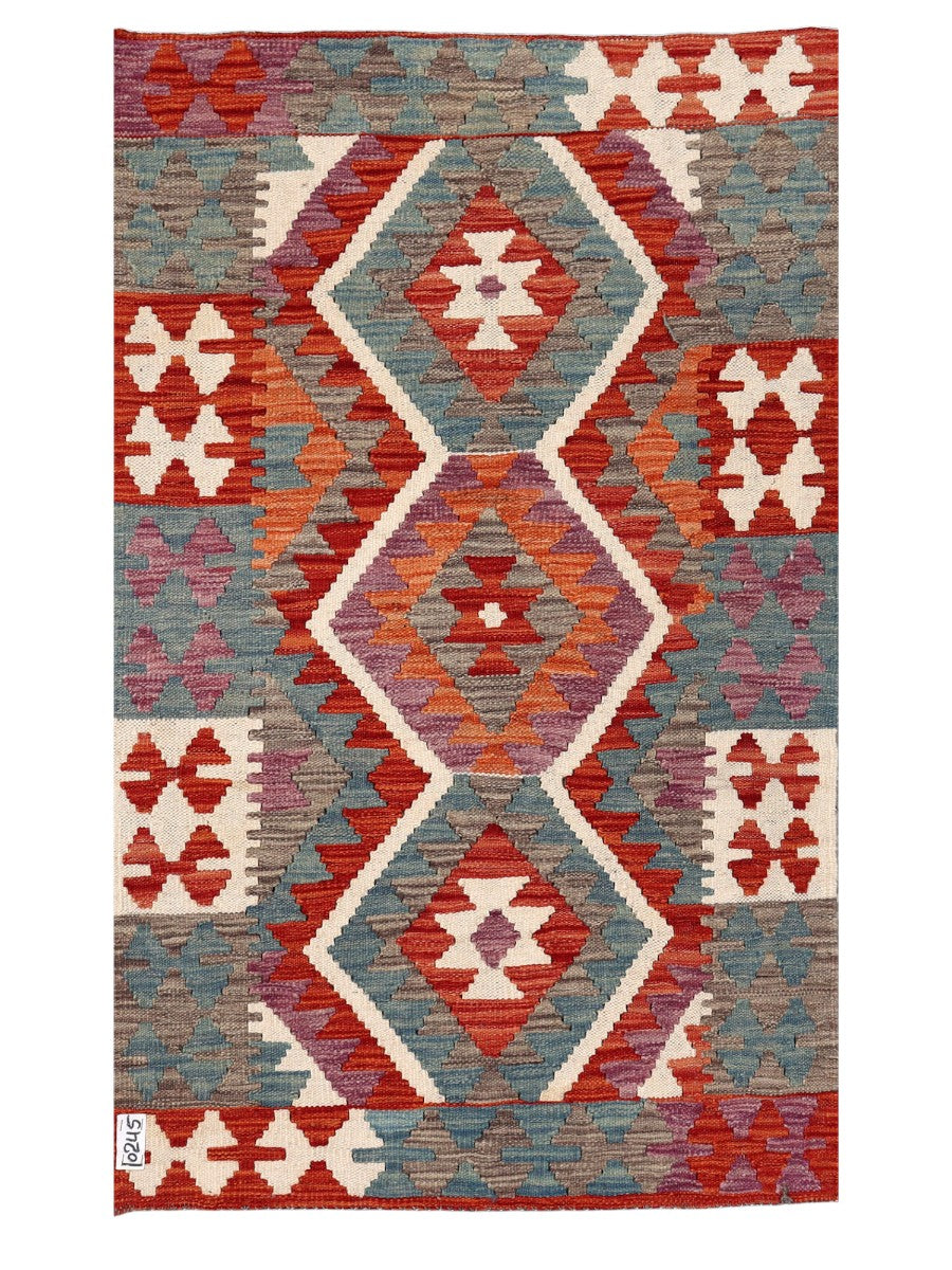 Maimana Afghanistan Kilim Rug - 130 x 78 cm - Handmade