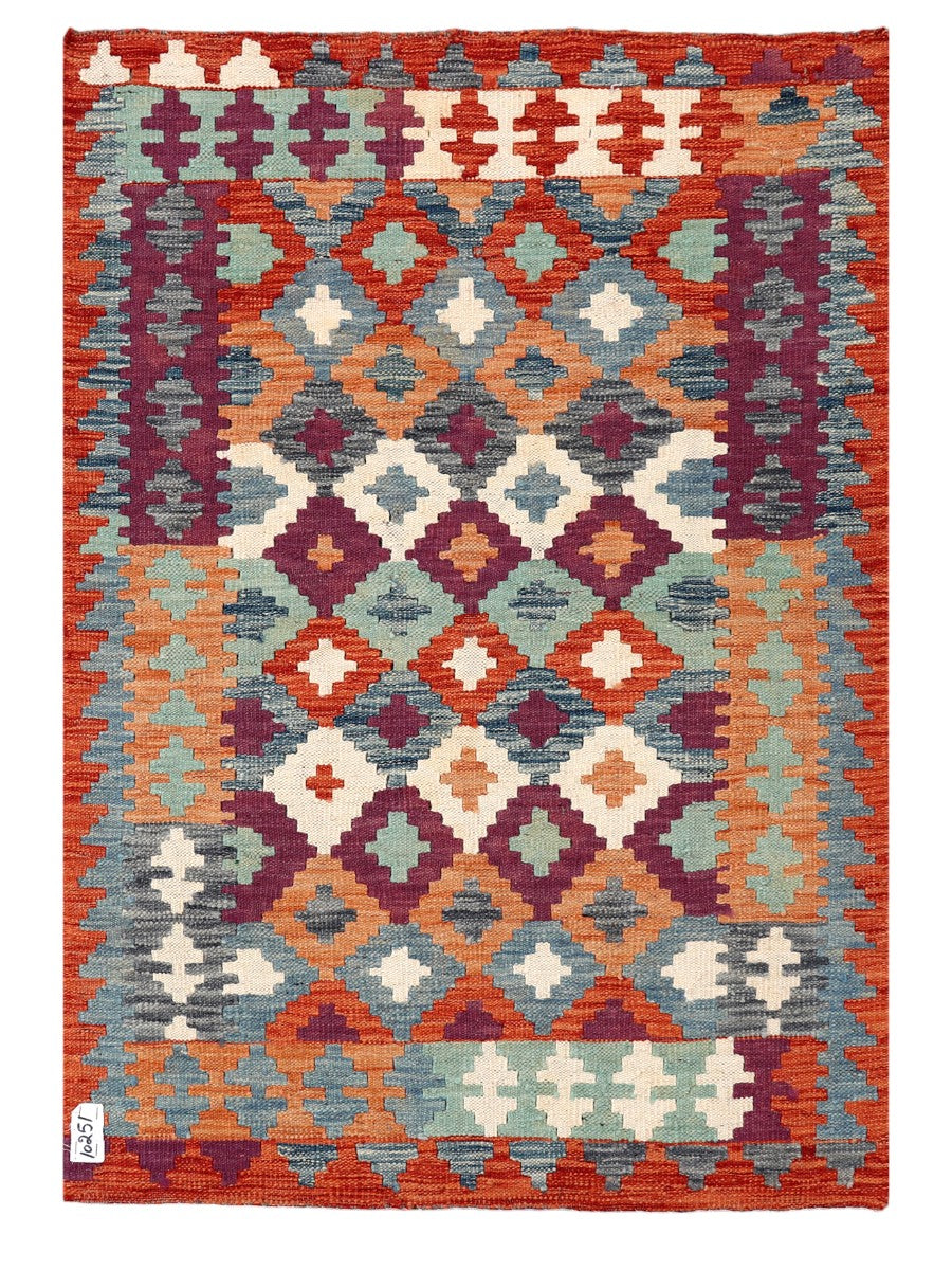 Maimana Afghanistan Kilim Rug - 122 x 84 cm - Handmade