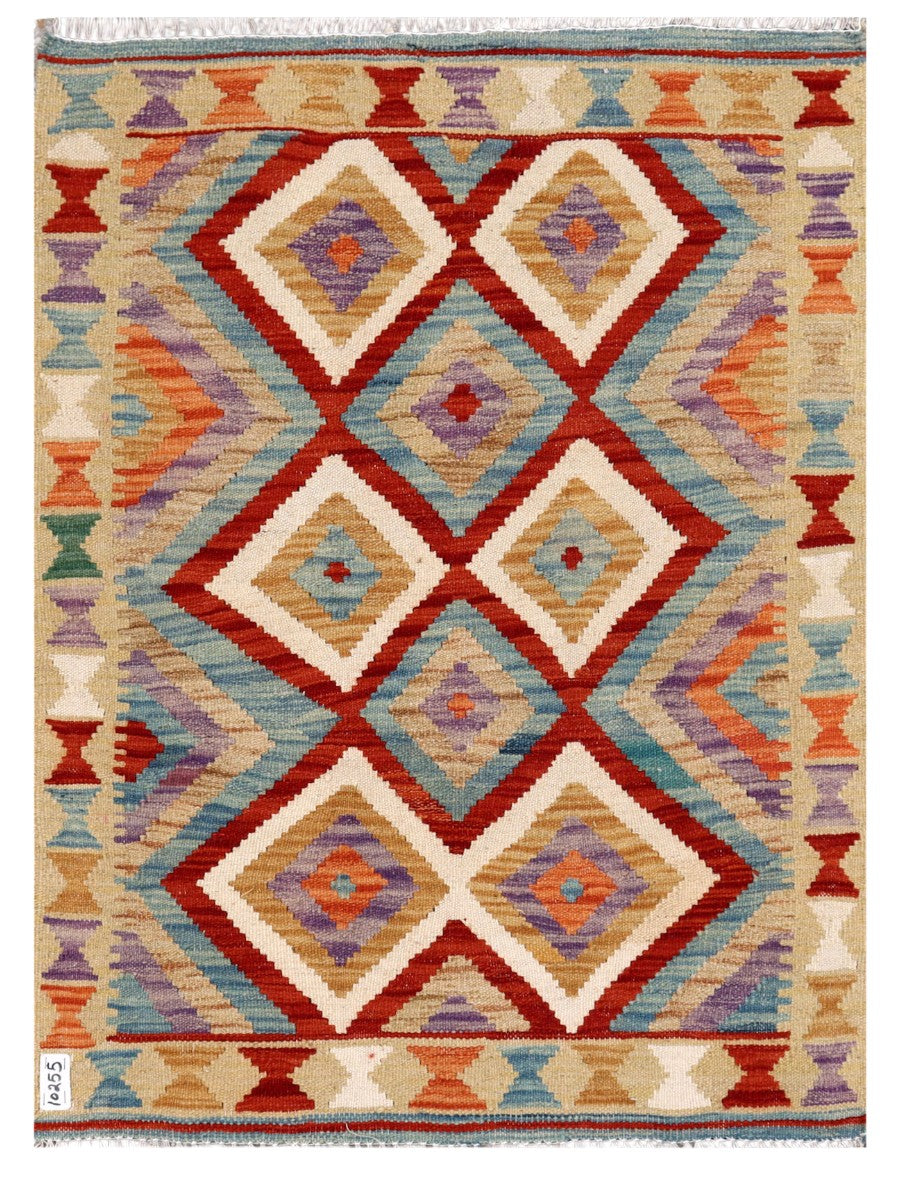 Maimana Afghanistan Kilim Rug - 114 x 84 cm - Handmade