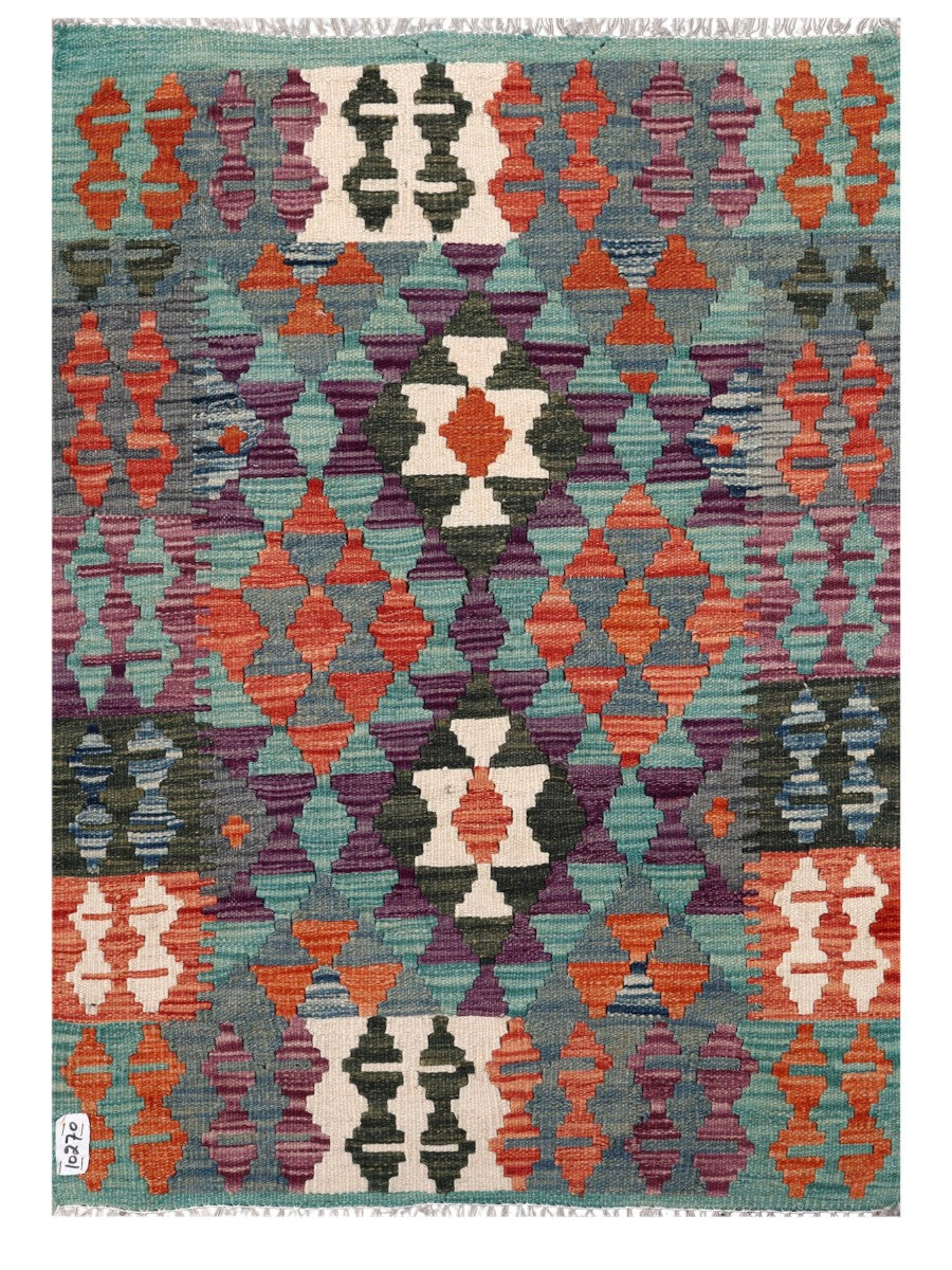 Maimana Afghanistan Kilim Rug - 119 x 85 cm - Handmade