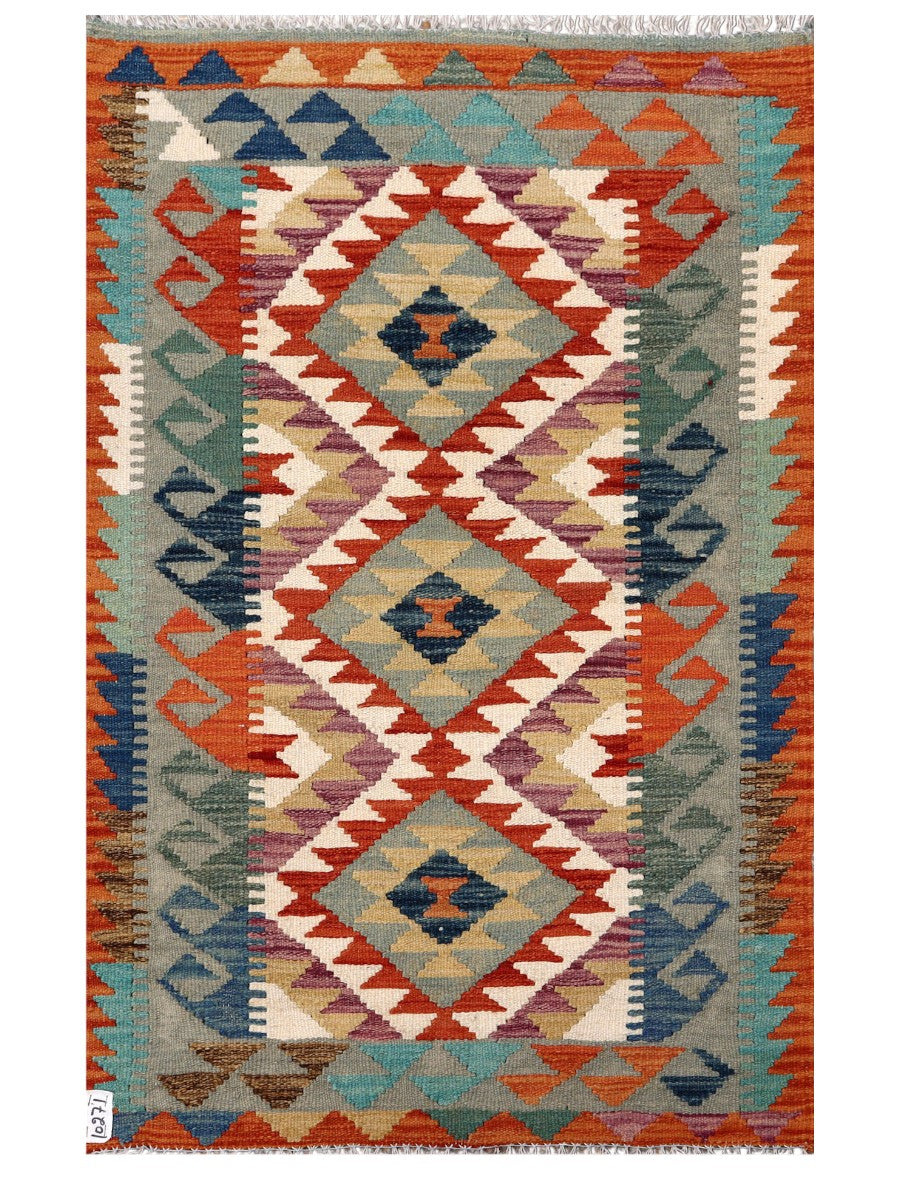 Maimana Afghanistan Kilim Rug - 122 x 78 cm - Handmade