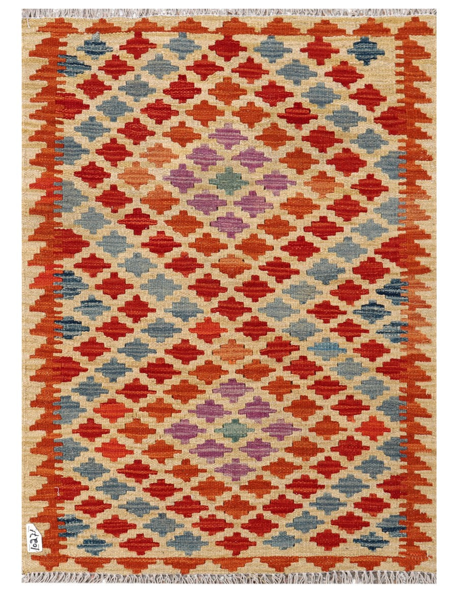 Maimana Afghanistan Kilim Rug - 111 x 80 cm - Handmade