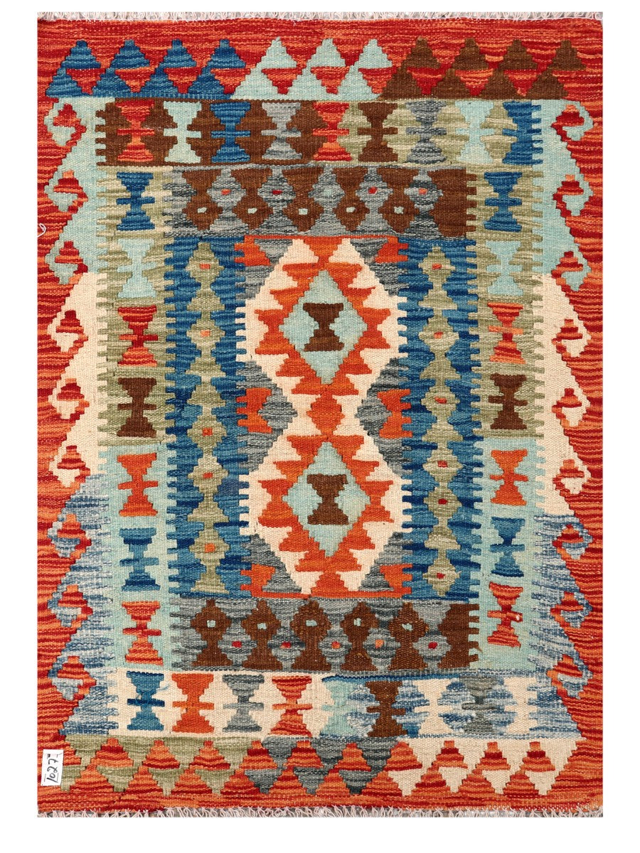 Maimana Afghanistan Kilim Rug - 124 x 87 cm - Handmade