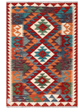 Maimana Afghanistan Kilim Rug - 122 x 81 cm - Handmade