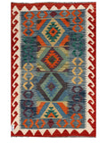 Maimana Afghanistan Kilim Rug - 127 x 80 cm - Handmade