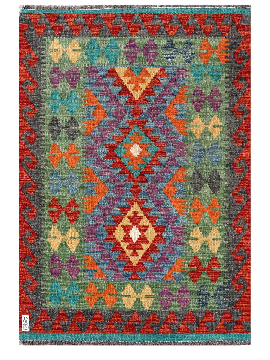 Maimana Afghanistan Kilim Rug - 122 x 83 cm - Handmade