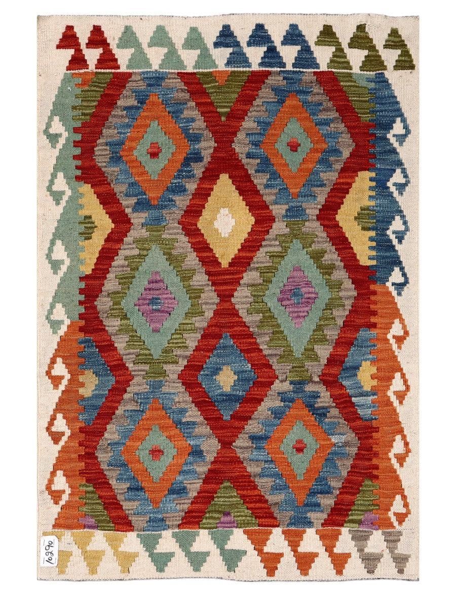 Maimana Afghanistan Kilim Rug - 122 x 81 cm - Handmade