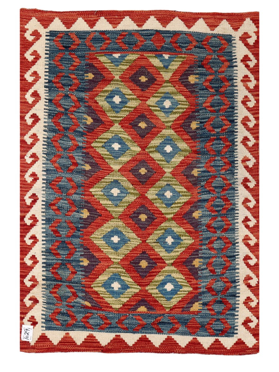 Maimana Afghanistan Kilim Rug - 119 x 81 cm - Handmade