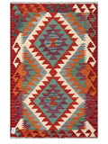Maimana Afghanistan Kilim Rug - 131 x 84 cm - Handmade