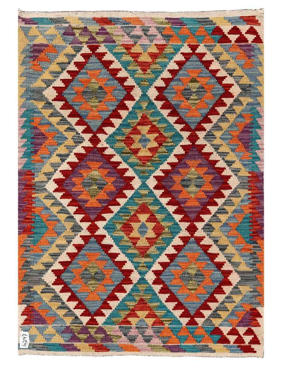 Maimana Afghanistan Kilim Rug - 127 x 88 cm - Handmade