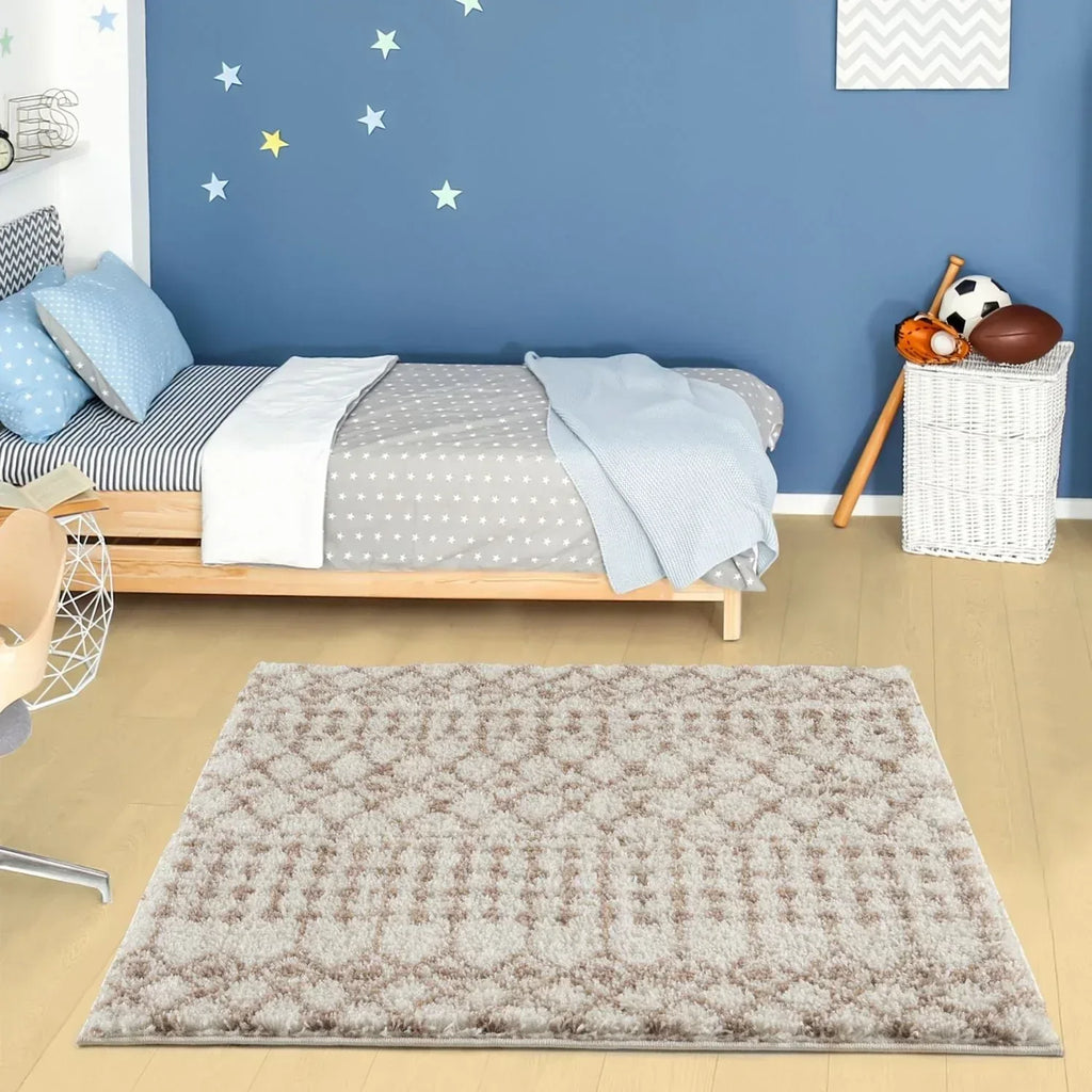 1030MoroccanIvoryBeigeShaggyRug-25 - Bobobiy