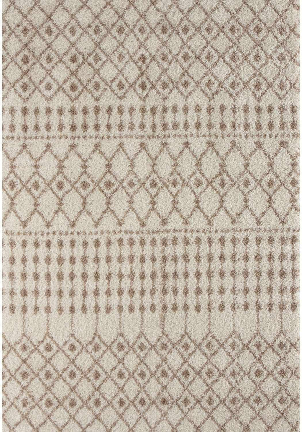 1030MoroccanIvoryBeigeShaggyRug - Bobobiy