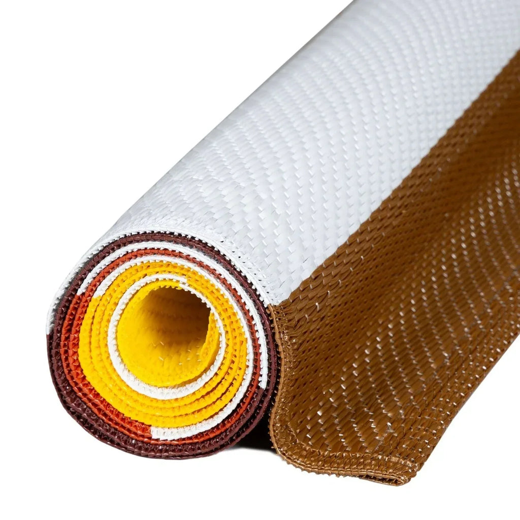 1030_Rainbow_Outdoor_Rug_Yellow-3 - Bobobiy