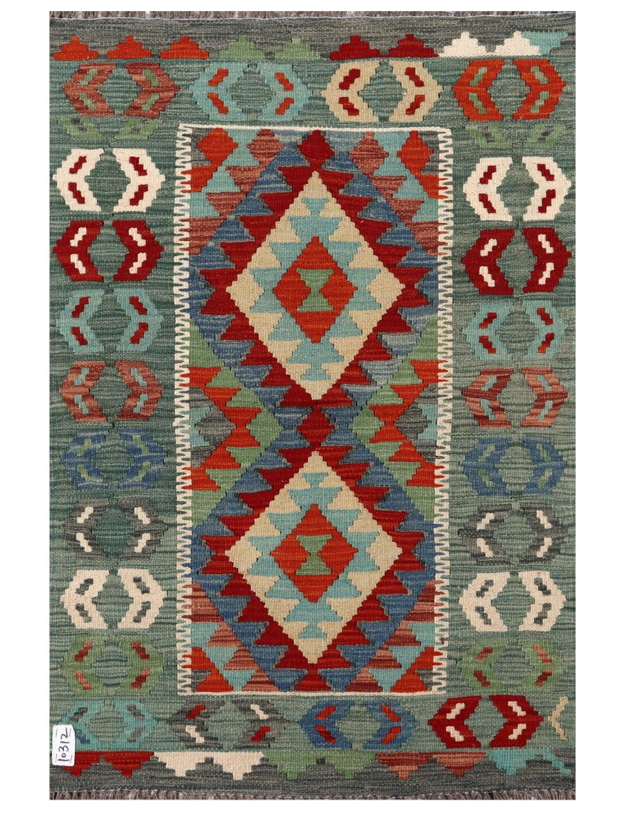 Maimana Afghanistan Kilim Rug - 120 x 80 cm - Handmade