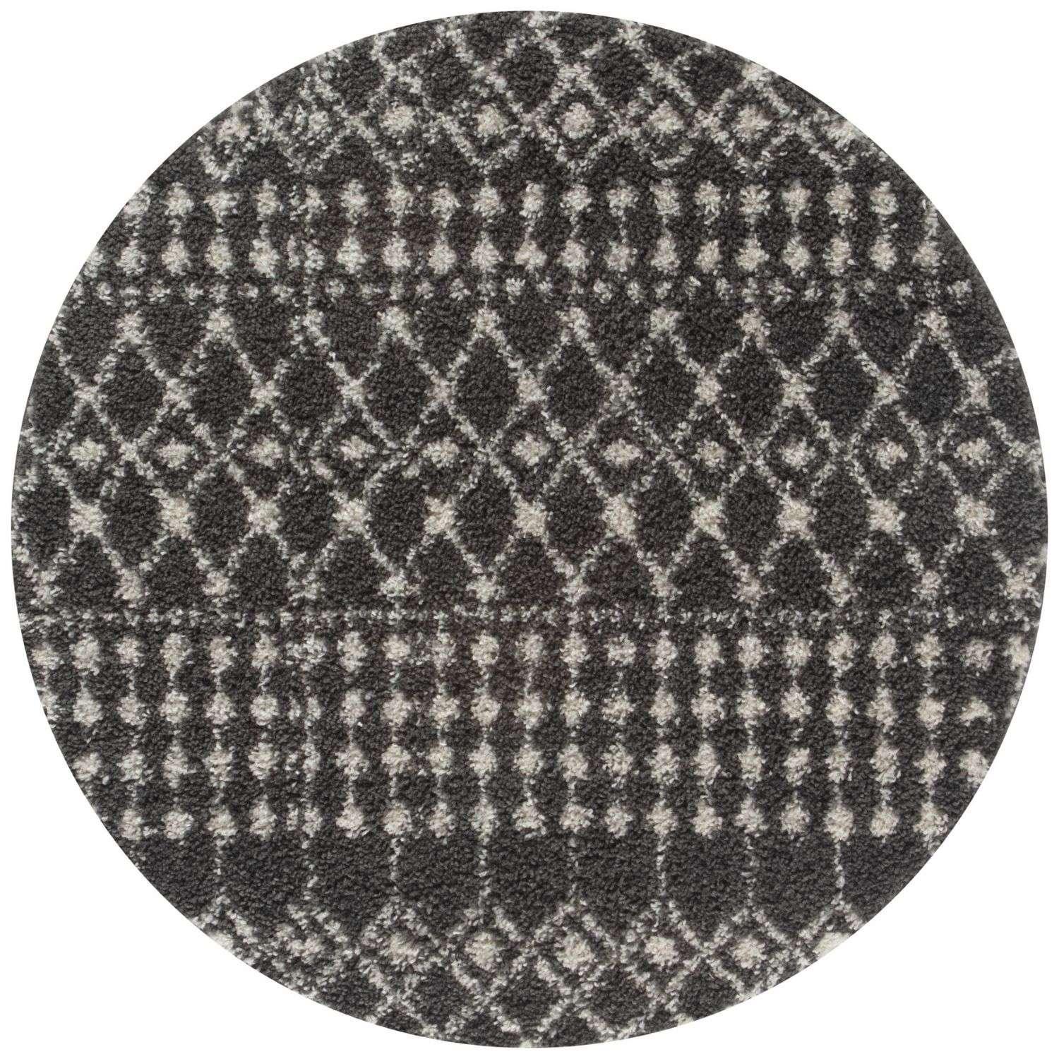 1040MoroccanDarkGreyShaggyRug-1 - Bobobiy