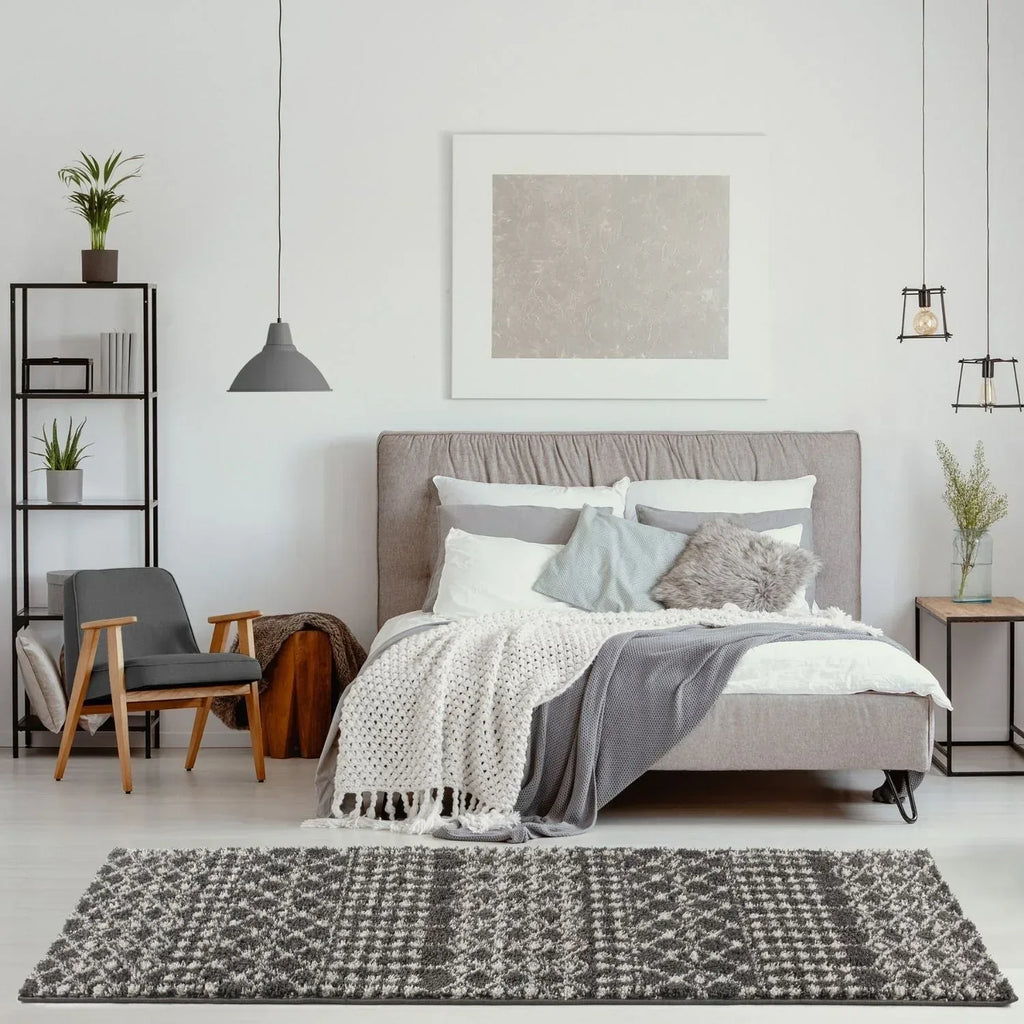 1040MoroccanDarkGreyShaggyRug-24 - Bobobiy