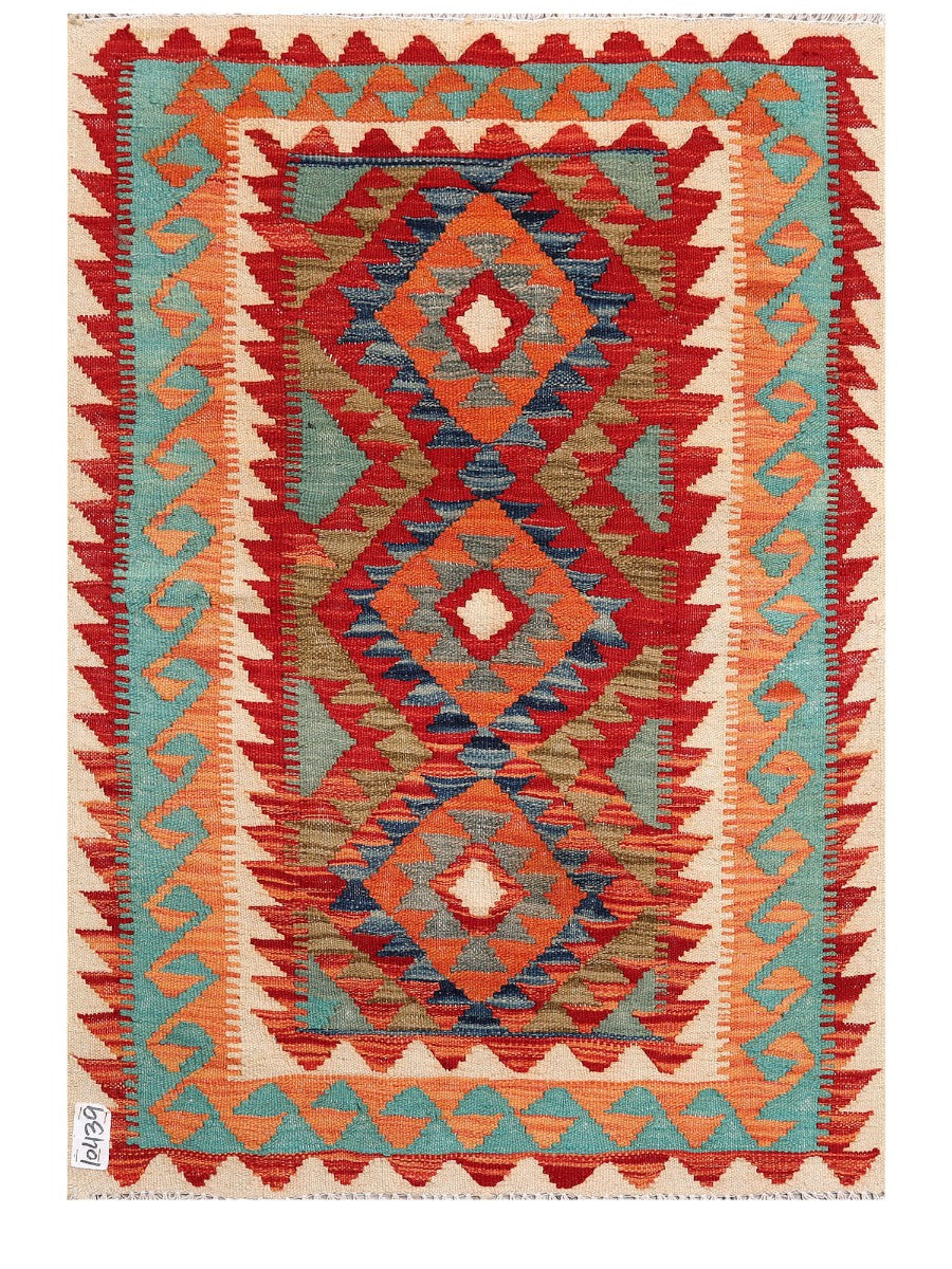 Maimana Afghanistan Kilim Rug - 112 x 80 cm - Handmade