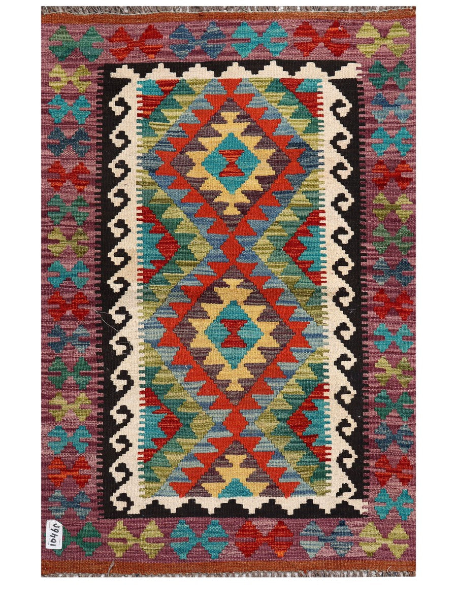 Maimana Afghanistan Kilim Rug - 122 x 84 cm - Handmade