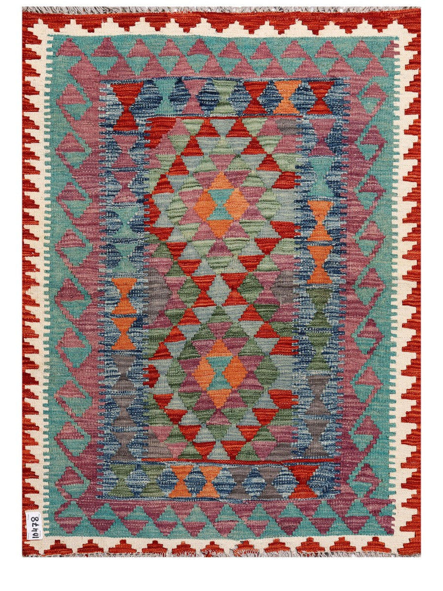 Maimana Afghanistan Kilim Rug - 120 x 90 cm - Handmade