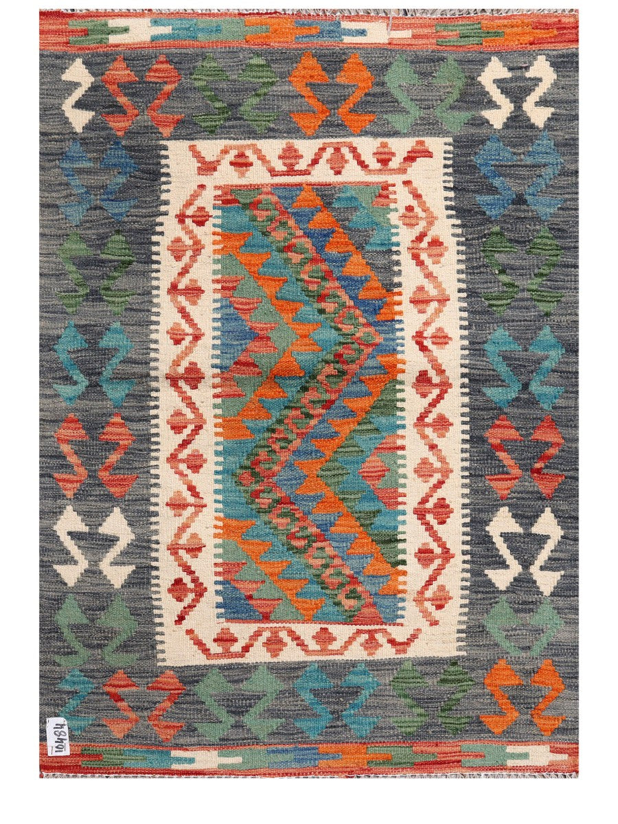 Maimana Afghanistan Kilim Rug - 120 x 87 cm - Handmade