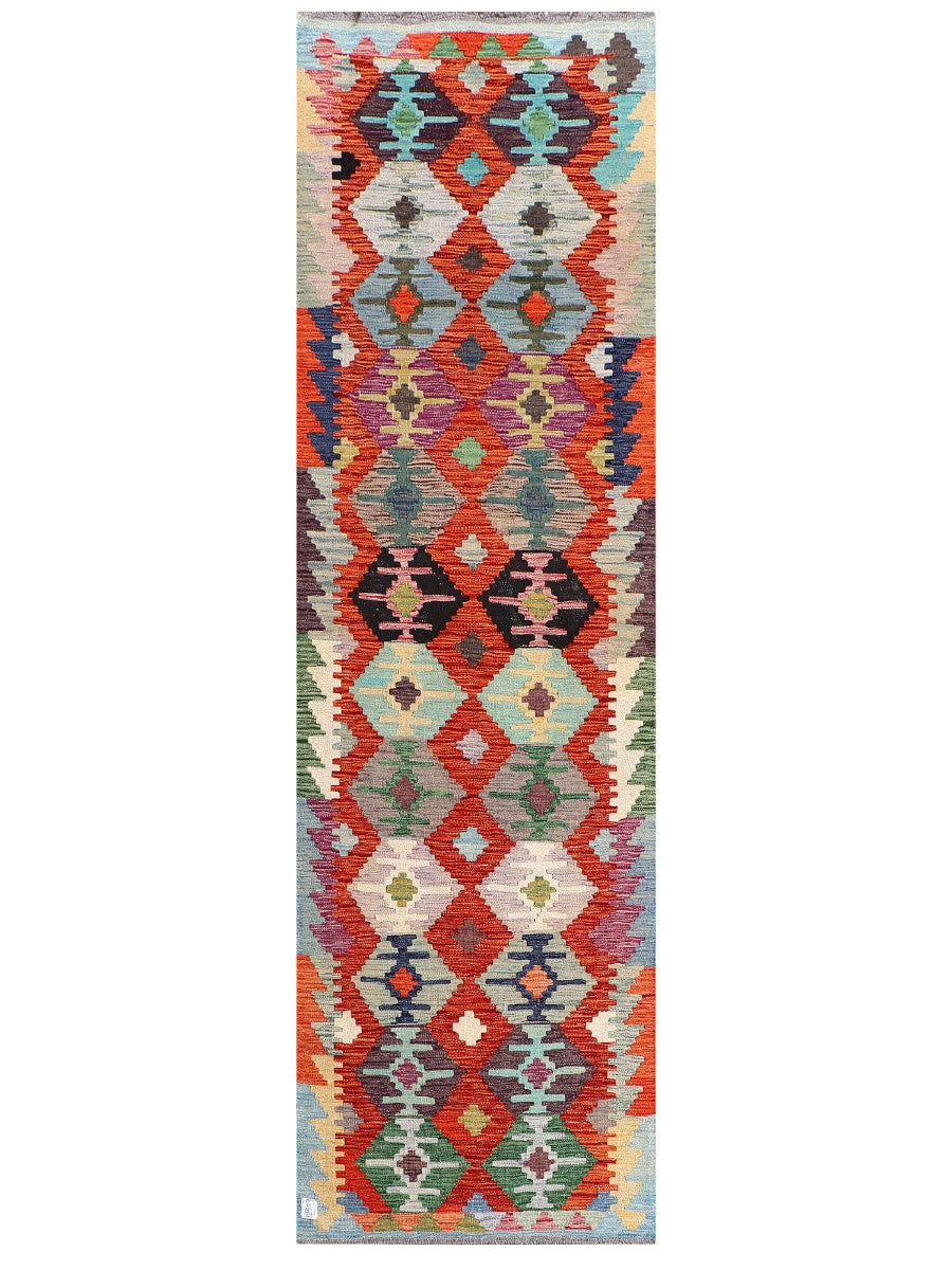 Maimana Afghanistan Kilim Runner - 276 x 82 cm - Handmade