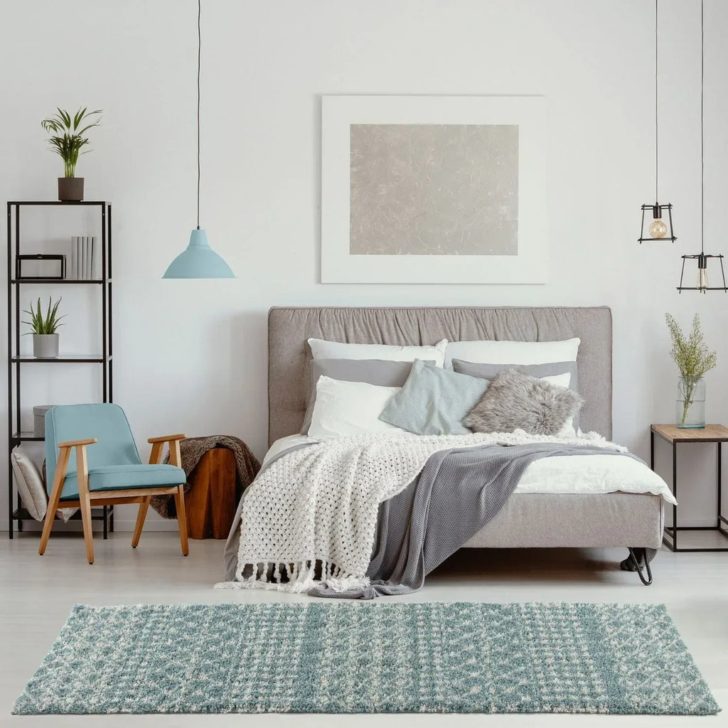 1050MoroccanDuckEggBlueShaggyRug-19 - Bobobiy