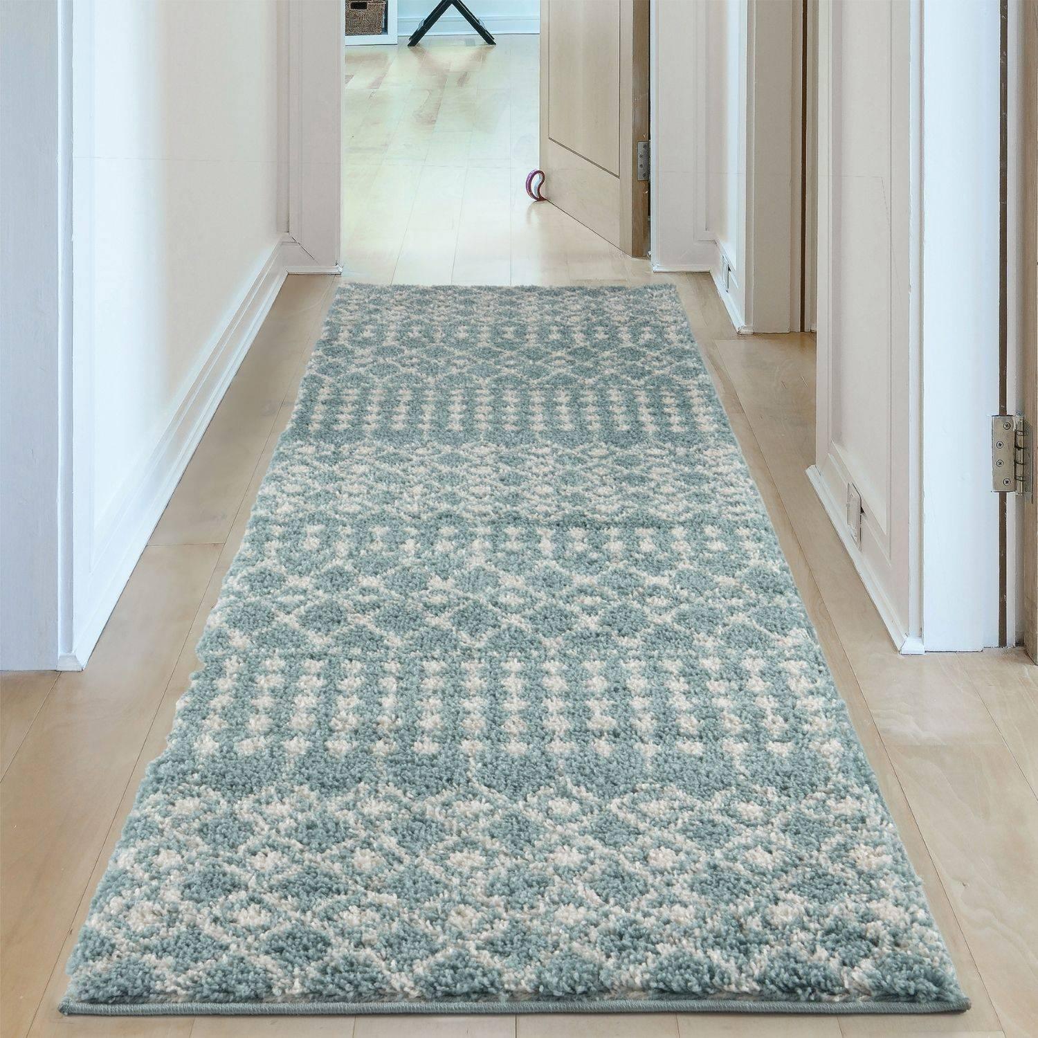 1050MoroccanDuckEggBlueShaggyRug-21 - Bobobiy