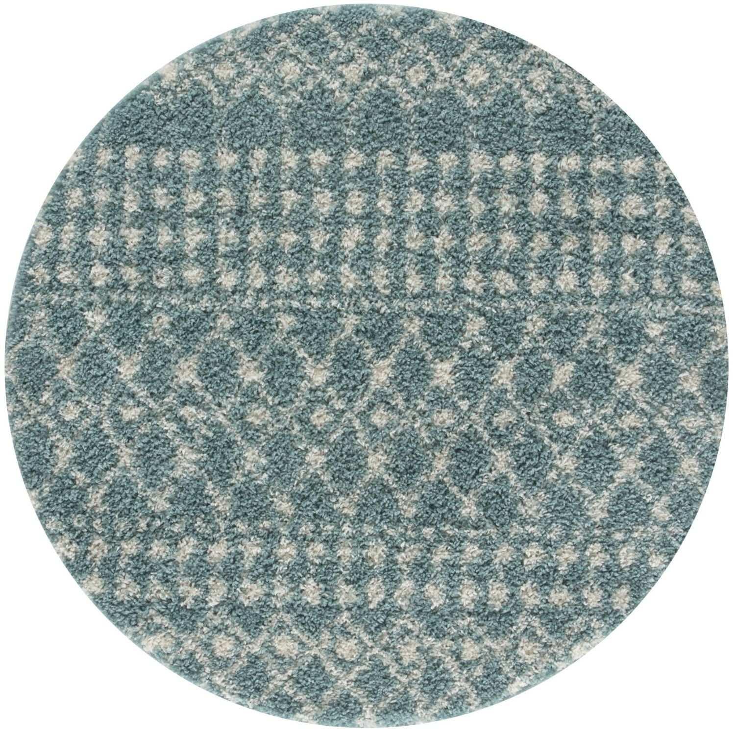 1050MoroccanDuckEggBlueShaggyRug-3 - Bobobiy
