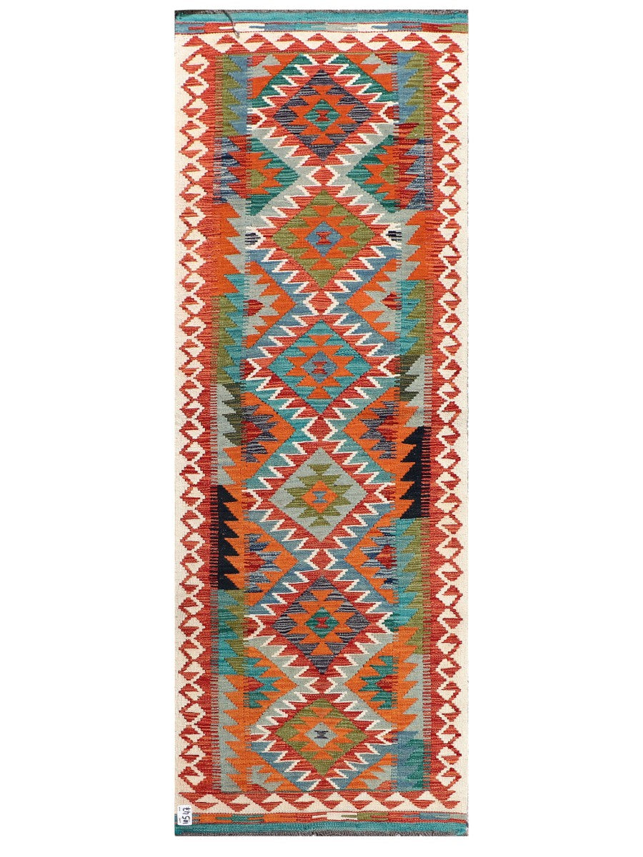 Maimana Afghanistan Kilim Rug - 250 x 70 cm - Handmade