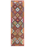 Maimana Afghanistan Kilim Runner - 285 x 84 cm - Handmade