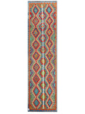 Maimana Afghanistan Kilim Runner - 309 x 84 cm - Handmade