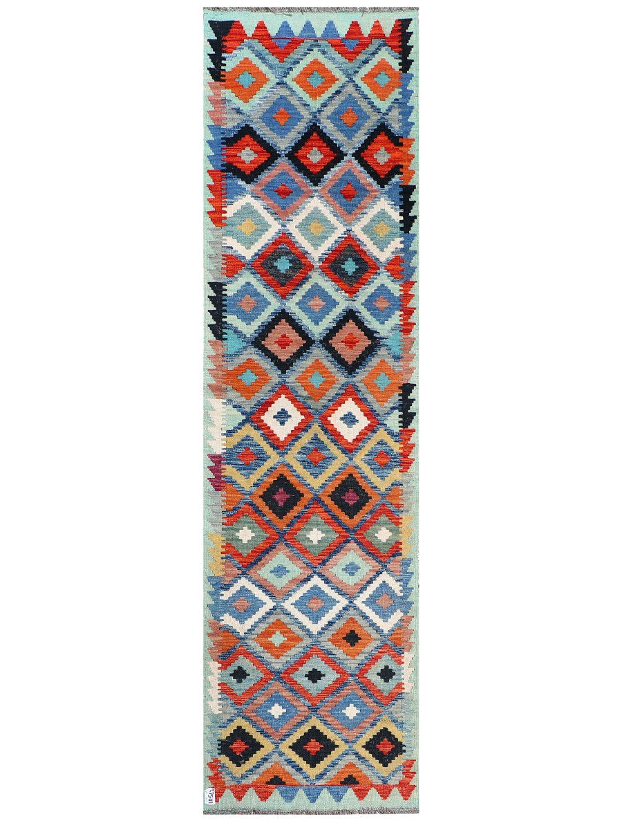 Maimana Afghanistan Kilim Runner - 290 x 79 cm - Handmade