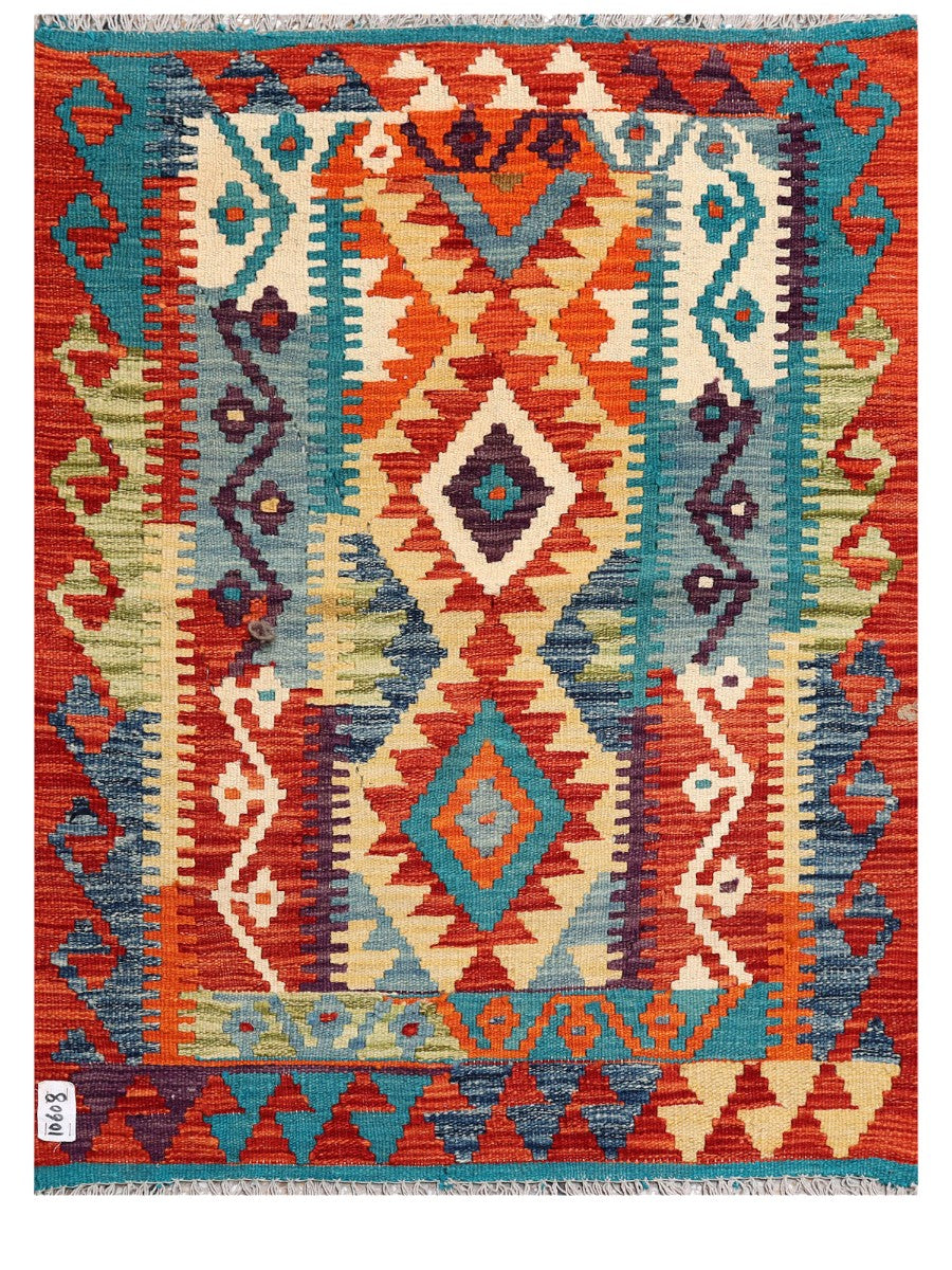 Maimana Afghanistan Kilim Rug - 118 x 84 cm - Handmade
